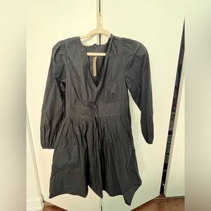 J. Crew Black Long Sleeve Dress